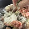 フライパンで簡単!ご馳走ミルフィーユバーグ☆クリスマスの工程1