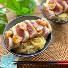 タレが美味しい！まぐろのガーリックたたき丼