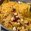 こっくりやみつき♬タコとたけのこのガリバタ醤油パスタ♬の工程5