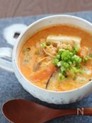 ピリ辛豆乳スープ