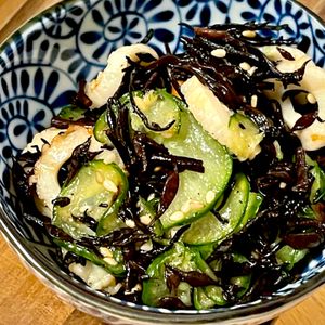 michuの作ってみた!投稿(5分で完成！【ひじきときゅうりの中華風サラダ】胡麻油香る♩)
