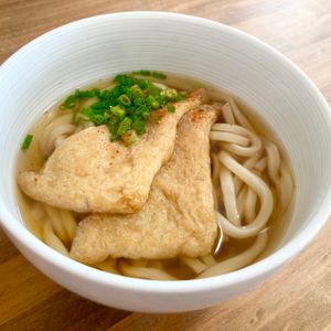 ゆかりの作ってみた!投稿(優しい味わい♡爆速きつねうどん)