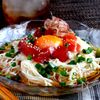 夏にさっぱり『漬けまぐろと山芋とろろのぶっかけそうめん』の工程6