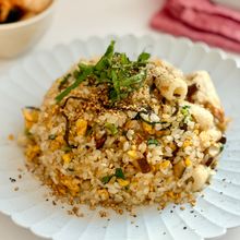 ちくわと塩こんぶの和風チャーハン【簡単ランチ・節約】