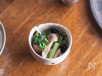 レンジで手軽♪【小松菜としめじのおひたし】