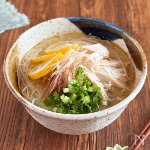 ツルッとさっぱり♪【レモンだしそうめん】