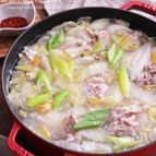味付け3つ！豚こまでさっと作れる＊春雨入り柚子塩鍋♡