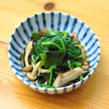 ほうれん草とわかめと干し椎茸のおひたし