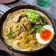 【豆乳胡麻みそ担々うどん】白菜たっぷり！