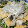 つーやんの作ってみた!投稿(タラと水菜とお揚げさんのピリッと山椒ドレ京風サラダ)