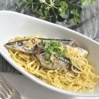 秋刀魚コンフィのペペロンチーノ