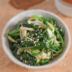 作り置きに♪ほうれん草と油揚げのナムル