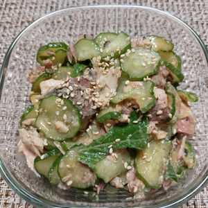 よっこの作ってみた!投稿(【サバ缶ときゅうりのさっぱり旨だれ和え】栄養満点◎5分副菜♪)