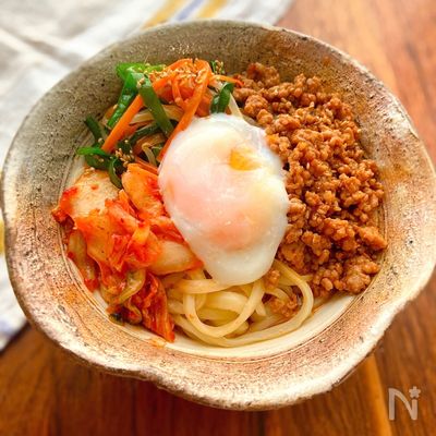 簡単！ワンパン炒めビビンうどん