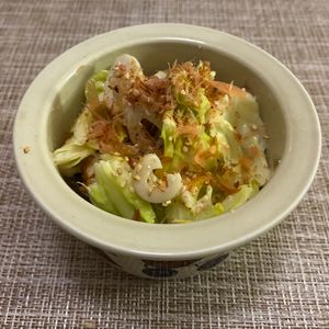 puricoの作ってみた!投稿(春キャベツとちくわの塩麹レモンマヨ和え)