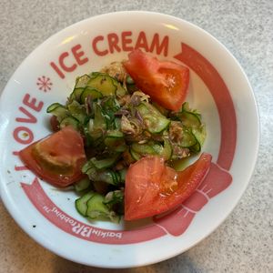 1122032の作ってみた!投稿(さば味噌ときゅうりの薬味たっぷりサラダ)
