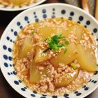 【大根の鶏そぼろ煮】寒い日にじんわりしみる♡