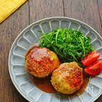 めんつゆレモンソースの豆腐ハンバーグ【2対1で豆腐が多め♪】