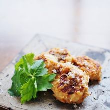 鶏挽きのつくね☆味噌パルミジャーノ・レッジャーノ・チーズ味
