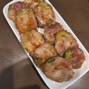 1108072の作ってみた!投稿(お弁当に◎肉巻きゴーヤのチャンプルー風味　卵不使用♪)