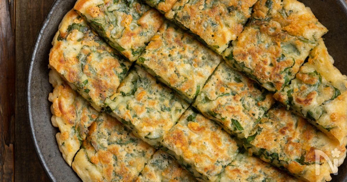 大葉のチーズチヂミ。やみつき！夕食のおかずに、おつまみに。