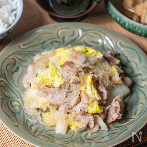 【白菜と豚肉の塩炒め】白菜がおいしい冬に♪