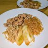 joe sanの作ってみた!投稿(ワンパン10分！【豚こま肉と白滝のすき煮】時短で味染み♩)