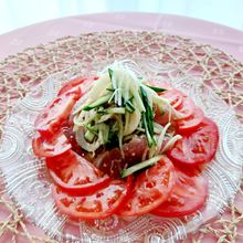 マグロと新生姜のサッパリ野菜和え