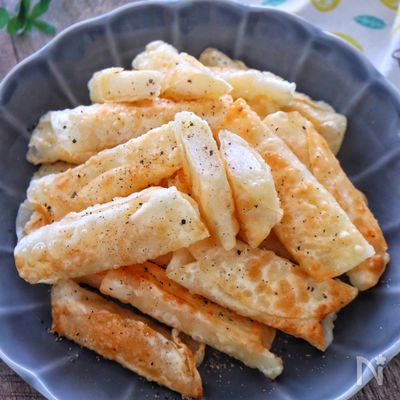 新感覚おつまみ♡長芋揚げ♩皮パリパリ！長芋シャキとろ〜