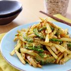 じゃが芋とゴーヤのカレーコンソメきんぴら