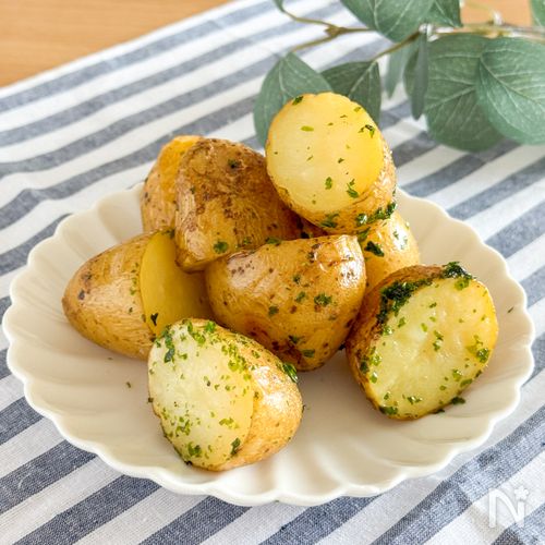 ホクホクおいしい！新じゃがののり塩焼き