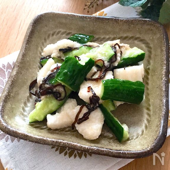 やみつき♡レモンdeさっぱりたたききゅうり&長芋