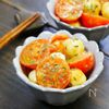 ミニトマトとモッツァレラチーズの胡麻みそカプレーゼ風