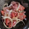 たかし（娘2人）の作ってみた!投稿(和風～なマリネ風《トマトと新玉と生ハムのサラダ》)