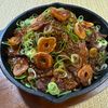 楽ラク手抜キッチン🐶🐾の作ってみた!投稿(フライドガーリックで食べる鉄板ジュージューカルビ焼肉)