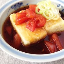 トマトあんかけ揚げだし豆腐