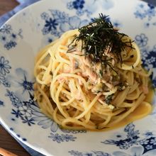 卵黄のコク!明太子高菜ツナのワンボウルパスタ