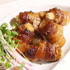 餅入りちくわの豚肉巻き