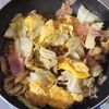 ほっこりウマい~キャベツベーコンのとろたま炒めの工程4