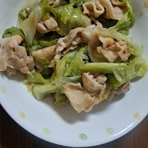ミナの作ってみた!投稿(超速かんたん!ご飯もお酒も止まらない!『塩だれ豚レタス』)