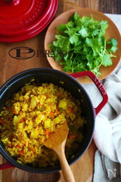 簡単野菜ビリヤニのレシピ