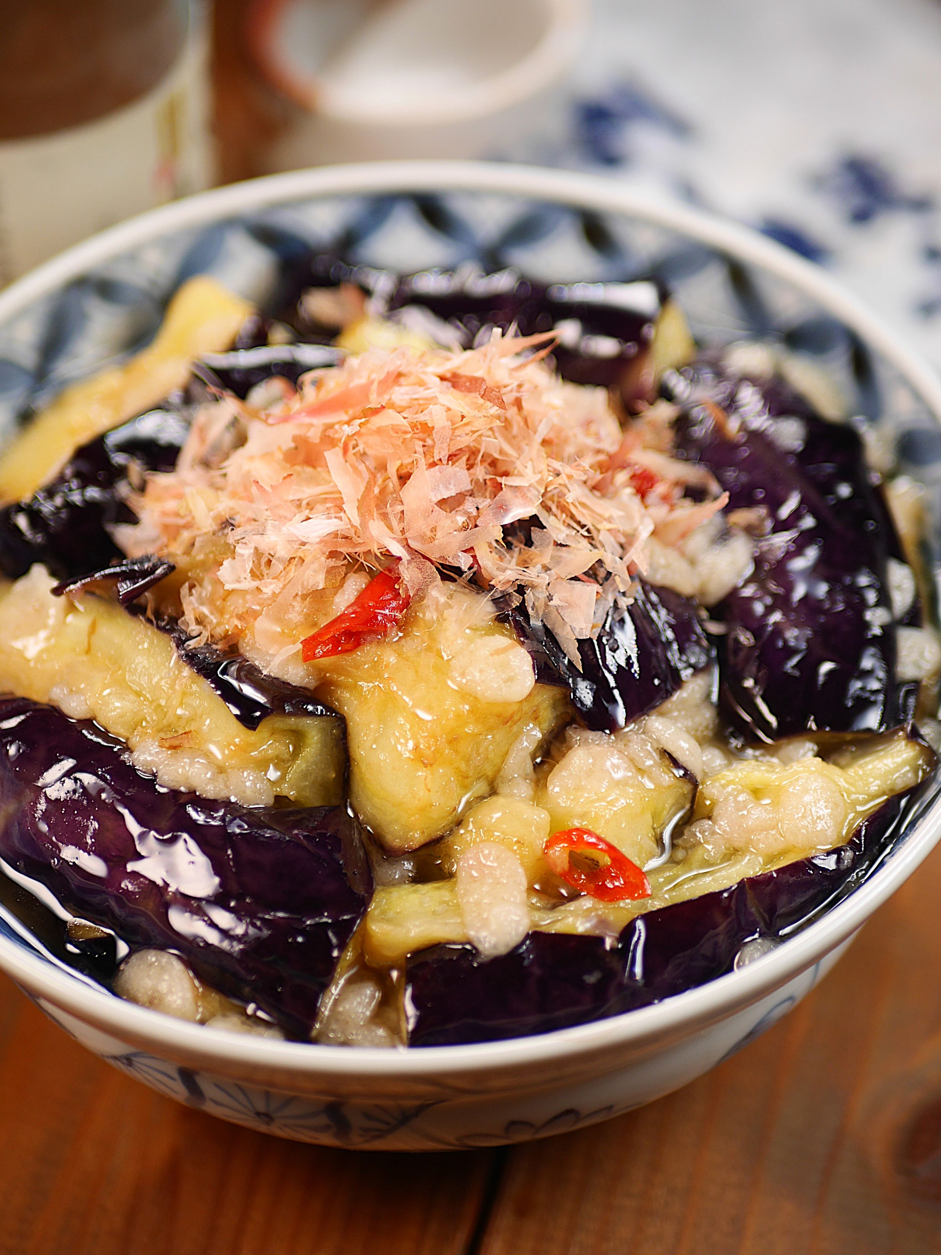 なすの美味しい食べ方🎐揚げ茄子とあげ玉の生姜香る南蛮漬け