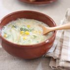 しょうがみそ仕立て♪とろとろ白菜の豆乳スープ