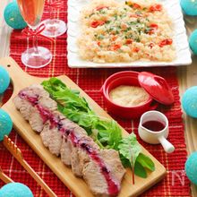 ピリッと＆さっぱり♪バルスコ×お肉のクリスマスメイン料理