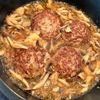 RIRIの作ってみた!投稿(【和風煮込みハンバーグ】きのこと玉ねぎの和風だしで♪)