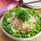 【薬味たっぷりチキンサラダ】暑い日にぴったり♪