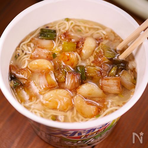 カップ麺アレンジ🍜④焦がしネギにんにく爆弾ラーメン💀💖