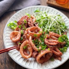 ビールがすすむ！いかの明太バター醤油焼き