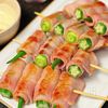 【オクラのベーコン巻き串焼き】カンタン居酒屋風おつまみ♪