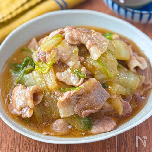 食材2つで簡単♪家族も大満足【豚バラと白菜のスタミナ中華煮】
